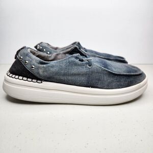 Hey Dude Women's Wendy Rise Slip-On Shoes Loafers, Rivet Onyx Size 9